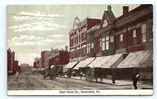 ROCKFORD, IL Illinois ~ EAST STATE STREET Scene c1910s  Postcard picture
