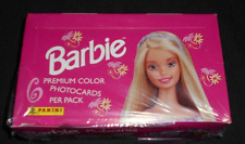 1989 Panini Barbie Premium Color Photocards Full Factory Sealed box 36 Packs picture