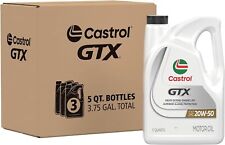 Castrol GTX 20W-50 Conventional Motor Oil, 5 Quarts, Pack of 3* picture
