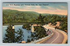 Clayton GA-Georgia, Aerial View US Highway, Falls, Vintage Postcard picture