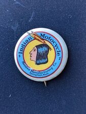 **RARE** Original 1900s Hendee Indian Motorcycle Advertising Pin Whitehead Hoag  picture