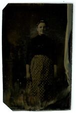 CIRCA 1800'S ANTIQUE 6th Plate Bon-Ton TINTYPE Beautiful Woman Emulsion Smudged picture