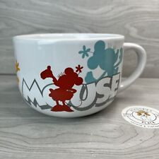 DISNEY Large Coffee Cup Minnie Mouse Silhouette Soup Mug Bowl Oversized WDW Used picture