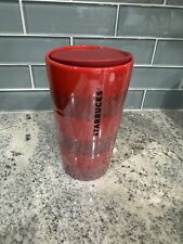 Genuine Starbucks Holiday 2021 ION Red Stripe Ceramic Tumbler 12oz New  picture