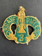 RARE Third Cavalry Regiment Patch Theatre Made Brave Rifles Armored Off Uniform picture