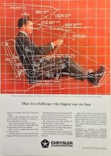 Chrysler Corp Design Engineering For Comfort & Safety Vintage 1963 Print Ad 8x11 picture