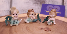 MERMAIDs on Turtles Set of 3 Amazing Condition picture