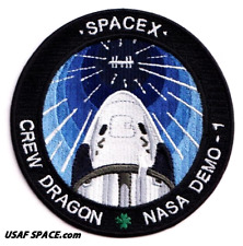 Authentic DEMO-1 SPACEX NASA DM-1 -CREW DRAGON- Original AB Emblem ISS PATCH-USA picture