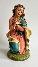 Vintage Paper Mache Fontanini Virgin Mary Figure Nativity Italy Christmas 12 in picture