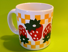 Vintage Strawberry Waechtersbach Tea Coffee Mug Cup Red Green Yellow W Germany picture