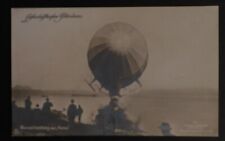 Germany Potsdam Zeppelin RPPC Real Picture Postcard Cover Hansa Water Landing picture