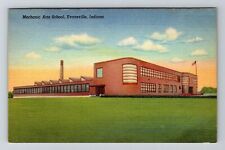 Evansville, IN-Indiana, Mechanic Arts School Antique, Vintage Souvenir Postcard picture