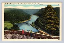 Hawk's Nest State Park WV-West Virginia, New River Canyon, Vintage Postcard picture