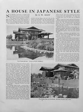 Japanese Style House 1909 Pasadena CA Green & Green Architects 2 Pages Pics picture