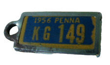 Vintage 1956 Penna (KG149) Disabled American Veterans Mini License Plate Tag picture