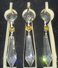 Waterford Marquis Icicle Ornaments Set of 3 Boxed Beautiful Color picture