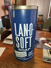 Vintage Large Lan-o- Soft Laundry Advertising Can 25