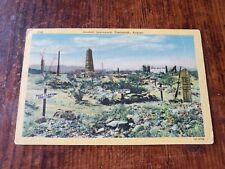 Vintage Linen Postcard Boothikl Graveyard Tombstone Arizona Bx1-9 picture