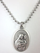St Clare of Assisi Medal Italy Necklace 24