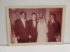 VINTAGE FOUND PHOTOGRAPH COLOR ART OLD PHOTO SEXY JEWISH WEDDING FAMILY PIC picture