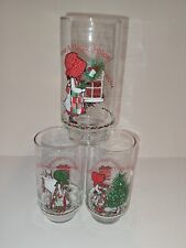 Coca Cola Vintage Holly Hobbie Holiday Set Of 3 Glasses picture