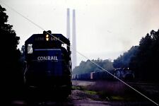 Original slide 6494 conrail nose CONPITT, PA _ 6277 action 1988 picture