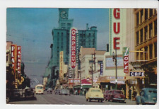 Postcard Vancouver BC Canada Granville Street Treater District c.1950s G21 picture