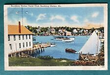 Vintage Boothbay Harbor Yacht Club Postcard picture