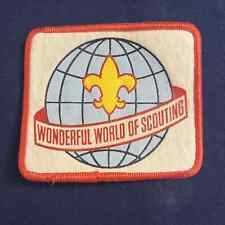 Vintage Boy Scout Wonderful World of Scouting Patch 1980’s BSP2-M2.7 picture