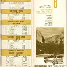 1971 Greyhound Lines West Midwest Nebraska Kansas Iowa Bus Timetables #6 Vtg 4A picture