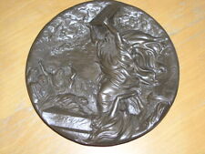Rhodes Studios Fused Bronze Plate Treasures of Doré Bible Moses Ten Commandments picture