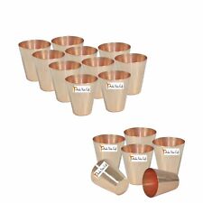 Set of 16 Small Solid Copper Moscow Mule Shot Glasses Capacity 2.46 oz each picture