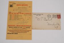 1909 Dwight's Soda Arm & Hammer Antique Bill of Sale New York Receipt Cow Brand picture