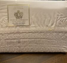 Cannon Royal Family Court Of Versailles Twin Flat Sheet Venise Lace White NEW picture