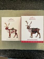 Father Christmas Reindeer Hallmark 2017 & 2018 Limited Edition Both Years NIB picture