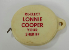 Political / Advertising Measuring Tape Re - Elect Lonnie Cooper Your Sheriff VTG picture