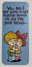 Vintage 1975 Funny Love Adult Humor Greeting Card Risque Naughty Chicago ILL USA picture