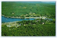 c1960's Aerial View Of Famous Vacations Spot Alton Bay New Hampshire NH Postcard picture
