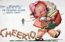 I'm Pegging Along Quite Okay. Posted in 1939 Humor & Comic Postcard picture