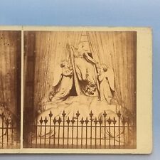 Stereoview Card 3D C1870 Windsor Berkshire Statue At Royal Castle Study picture