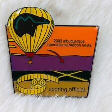 2009 Albuquerque International Hot Air Balloon Fiesta Scoring Official AIBF Pin picture