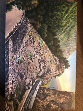 Vintage Linen Postcard Entrance To Crawford Notch, White Mtns. NH c1930s picture