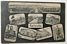 1909 German Postcard : Scenes from Karlsruhe picture