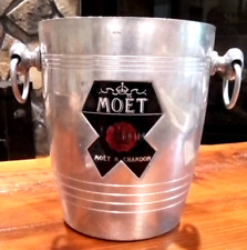 Moet & Chandon Aluminum Champagne Ice Bucket Made in France 1970’s - VTG Barware picture