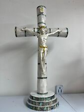 A Rare Mother Of Pearl Crucifixion of Jesus Made By Hand Made In Holy Land picture
