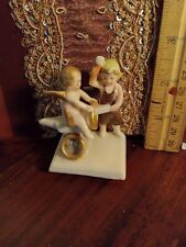 porcelain german mini antique figurine limbach engagement ring trinket box lid picture