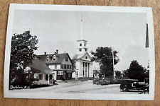 Vintage Dublin NH RPPC Postcard 1940s Town Center picture