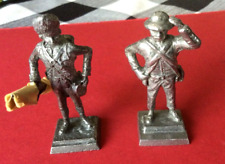Vintage Pewter British Grenadier 1781 & Battalion Private 1777 Figurines picture
