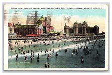 Bathers and Hotels Atlantic City NJ New Jersey WB Postcard O17 picture