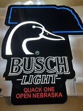 Nebraska Busch Light Ducks Unlimited Hunting LED Sign New picture